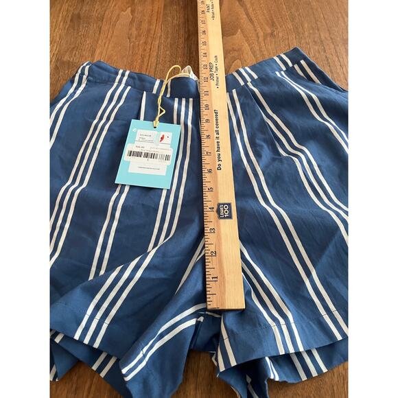 Compania Fantastica Women’s Blue Stripe Shorts Size Small S NWT $66 - Picture 5 of 7